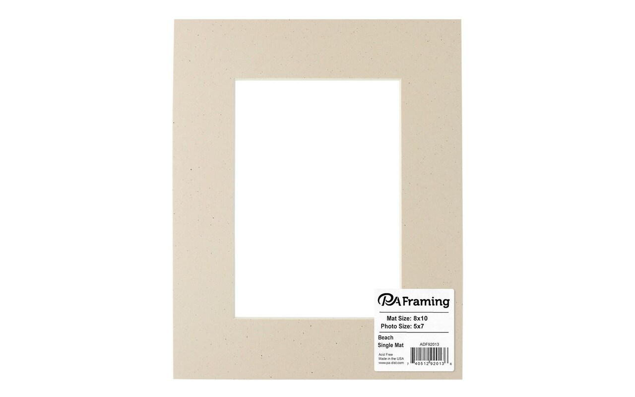 PA Framing Acid Free Photo Mat Board, 8 x 10 frame for 5 x 7
